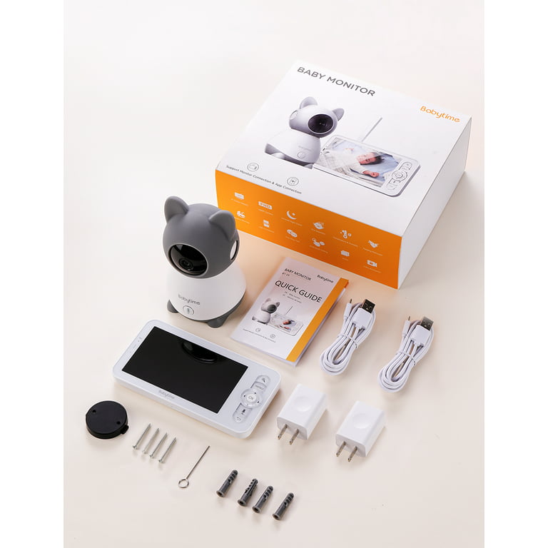 Baby Monitor, Baby Time 5 Color Display with 1080P Pan/Tilt