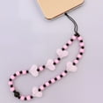 thumbnail image 3 of Wrapables Charms and Beads Cell Phone Wrist Strap, Keychain, Bag Charm (Set of 2), Hearts, 3 of 6