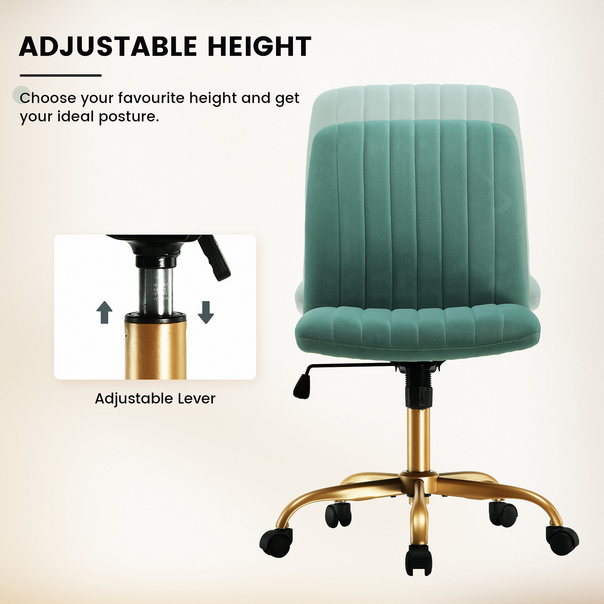 OFFICE CHAIR GREEN - FRENCH