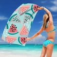thumbnail image 5 of Yhmxh Sand Free Beach Towels, 30x60 Inch High Absorbent Microfiber Beach Towels with Watermelon Pattern, Oversized Quick Dry Sturdy Pool Towel for Beach, Bathroom, Pool Party, Vacation, 5 of 5
