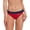 Red/Navy, variant on Women's Guard Workout Bikini Swimsuit Bottom (FGN08B) - Navy - X-Large