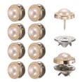 thumbnail image 1 of 10 Conjuntos de Botones de Cristal Sin Costura de 11.5 mm, Pines Desmontables de Broche de Cristal para Ropa, Camisa, Abrigo (Transparente), 1 of 7