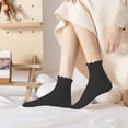 thumbnail image 5 of 6 Pairs Women's Ruffle Socks Cute Ankle Socks Super Soft Breathable Cool Frilly Socks For Mary Jane Shoes, 5 of 7