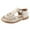 White, variant on EnJoCho Children Fashion Sandals Baby Girl Open Toe Princess Shoes Black Soft Soled Cut Out Beach Sandals Flat Shoes Girl Kids Summer Stylish Sandals