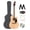 Acoustic Electric Bundle w/ Hard Case, variant on Fender Redondo Dreadnought Acoustic Guitar - Natural Bundle with Gig Bag, Strap, Strings, Picks, and Austin Bazaar Instructional Video