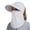 White, variant on Hunpta Sun Hats For Women Summer Sun Hat Outdoor Riding Face Covering Solid Color Mask Sun Hat