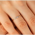 thumbnail image 4 of vylahjewellery 1 Ct Baguette Cut Diamond Solitaire Ring 14K Rose Gold Moissanite Anniversary Forever Ring, 4 of 6