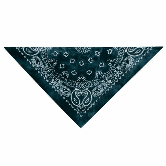 Classic Tie Dye Soft Dog Bandana Great Everyday Stylish Choose Color 22" x 22" (Dark Blue)