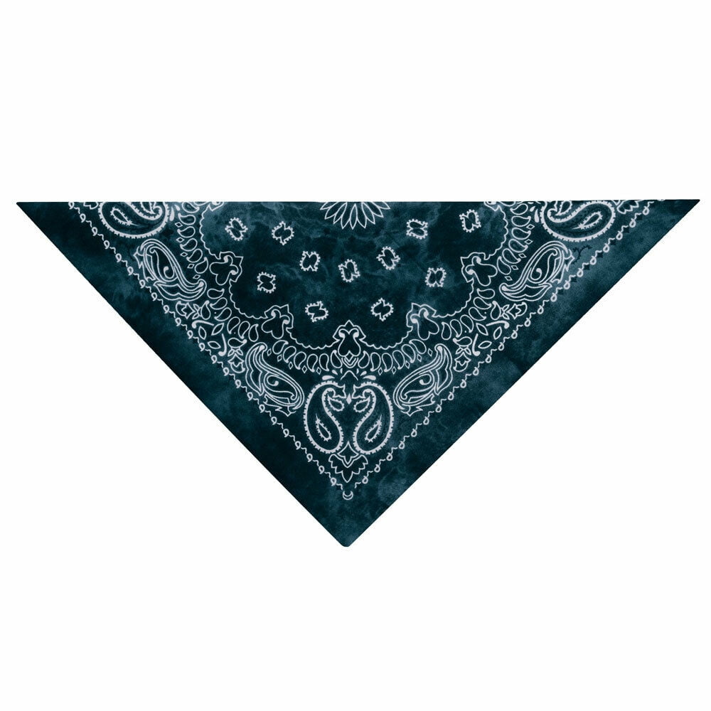 Classic Tie Dye Soft Dog Bandana Great Everyday Stylish Choose Color 22 x 22 (Dark Blue)