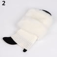 thumbnail image 1 of HLONK Women Autumn Winter Furry Ribbed Boot Cuffs Boot Toppers Leg Warmers Coffee, 1 of 8