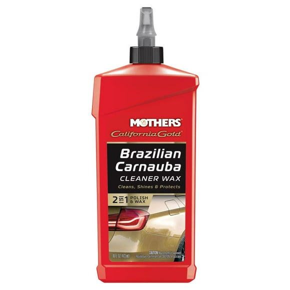 Mothers Car Wax 05701 California Gold; Liquid Carnauba; 16 Ounce Bottle; Without Applicator