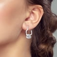 thumbnail image 2 of MULA Original 925 Sterling Silver Hoop Earrings AAA CZ Heart to Heart for Women Jewelry Gift, 2 of 5