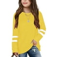 thumbnail image 7 of Youth Boys Girls Long Sleeve Shirts Solid Color Toddler Fall Sweatshirt Toddler Thermal Shirt for Kids Girls and Boys 6-7 Years, 7 of 7
