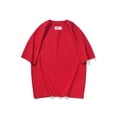 thumbnail image 3 of Kogui Shirts Boys Boys Short Sleeve Crewneck T-Shirts Kids Casual Color Block Basic Tees Tops Size 6-7 (Red,6-7 Years), 3 of 3
