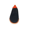 thumbnail image 3 of Men Comfort Casual Knit Fabric Wingtip Lace Sneaker Shoes #FRESHORT Navy Blue, 3 of 9