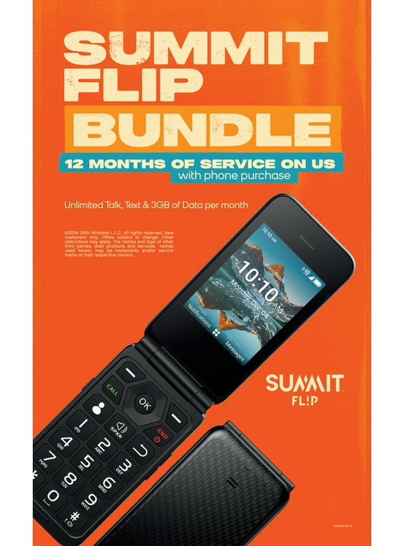 Boost Mobile Summit Flip Bundle - 12 Months of Boost Service Included