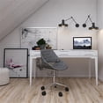 thumbnail image 2 of Scranton & Co Chaise de Bureau Exécutive Pivotante Réglable en Tissu, Gris, 2 of 8