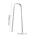 thumbnail image 5 of 100 Pack Landscape Staples Galvanized Garden Stakes, Metal Landscape Fabric pins Plant Cover Stakes Yard Stakes Tent stakesfor Securing Weed Fabric Barrier, Artificial Turf, 5 of 5