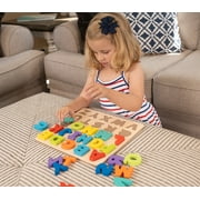 Spark Create Imagine Wooden Alphabet Puzzle, Baby and Toddler Toys for Children Ages 18 Months