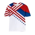 thumbnail image 3 of Fiudx Ofertas Relámpago Camiseta de Manga Corta con Cuello Redondo y Estampado Retro para Mujer, 3 of 3