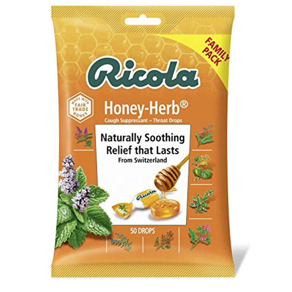 Ricola Natural Soothing Honey Herb Cough Drops Family Pack, 50 ct