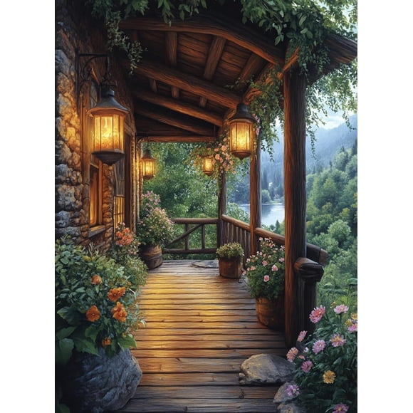 Kit de decoración con arte de diamantes — 15 x 20 pulgadas (40 x 50 cm, sin marco),DP02333