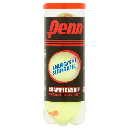 Penn 3 Championship Regular-Duty Felt Tennis Ball - Walmart.com
