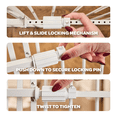 thumbnail image 5 of Carlson Pet Products Mini Tuffy Metal Pet Gate, 38" W x 18" H, Includes Small Pet Door, White, 5 of 11