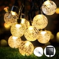 thumbnail image 1 of 50 luces LED solares de cadena, 7 m 50 luces (2,5 burbujas) - 8 Fu, 1 of 5