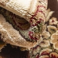 thumbnail image 4 of Pastoral Medallion Brown French 5x7 (5'3" x 7'3") Area Rug European Floral Formal Traditional Area Rug Stain Resistant Shed Free Modern Classic Contemporary Thick Soft Plush Living Dining Room Rug, 4 of 9