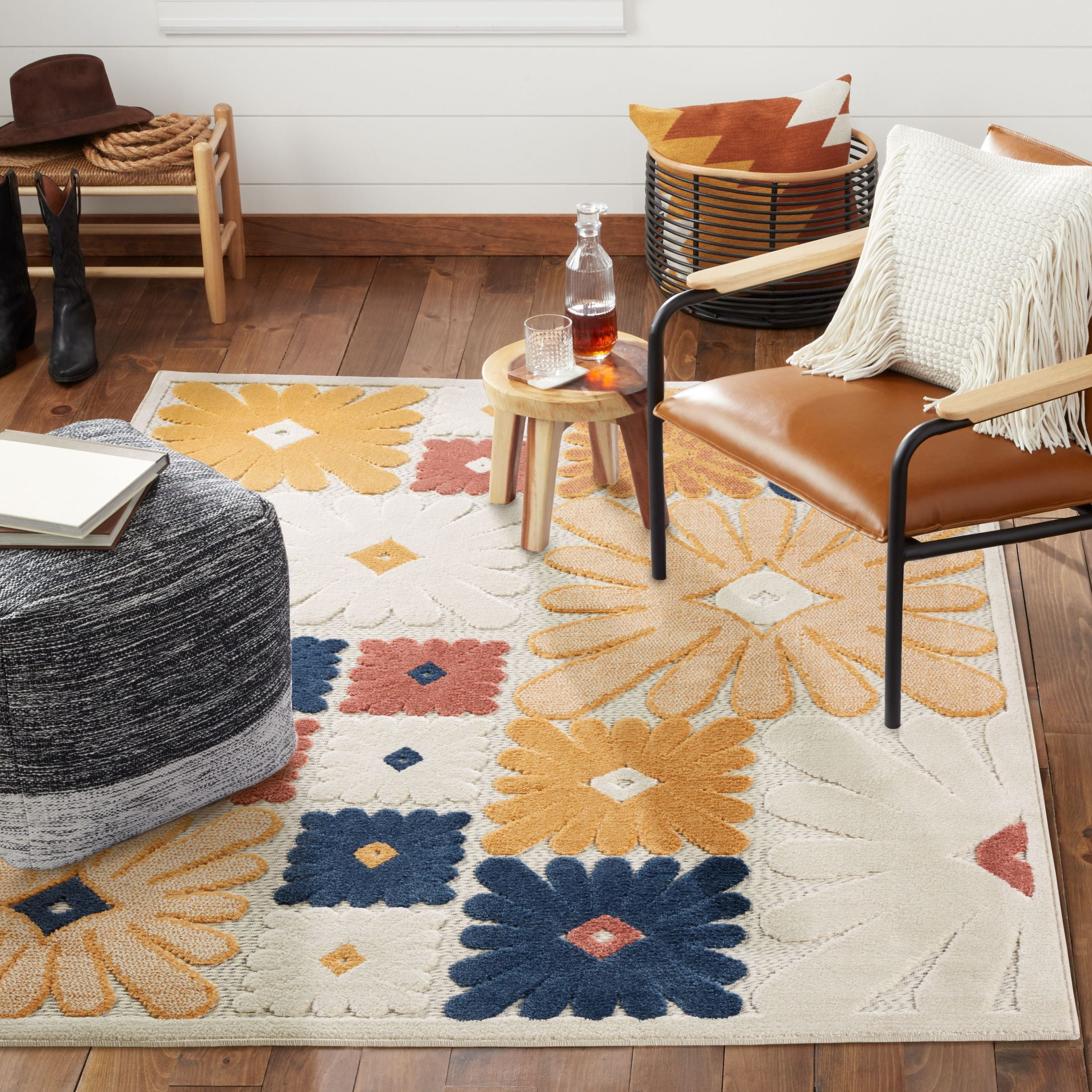 Wanda June Home Forest Floral Area Rug, Multicolor, 5'2''x7'2'' by