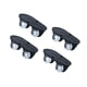 thumbnail image 4 of 4 ruedas giratorias pequeñas con rotación de 360 degree, patas universales de goma, ruedas giratorias Negro, 4 of 9