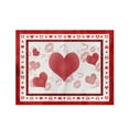 thumbnail image 1 of Sets de Table de la Saint-Valentin, Sets de Table à Carreaux Rouges 30x45cm pour Décoration de Table, Sets de Table Imperméables pour Décoration de Cuisine Intérieure, Dîner, 1 of 8