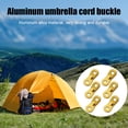 thumbnail image 3 of Hebilla Paracord Cuerda Viento Campaña Equipo Campamento Aleación Aluminio (dorado), 3 of 9