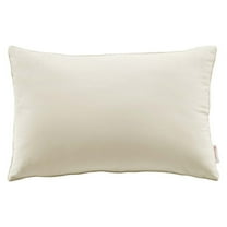 Enhance 24" Lumbar Performance Velvet Throw Pillow Ivory