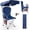 1pack Navy Blue, variant on 1pack Navy Blue Folding camping chair with sunshade canopy 600D Oxford cloth backrest beach chair double-sided cup holder portable outdoor fishing folding chair﻿