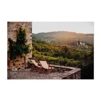 Tuscan Romance - Tuscany Italy Photography Landscape Nature Rustic Scenic Rural Farmhouse Vintage Unframed Wall Art Print 5 x 7 inches
