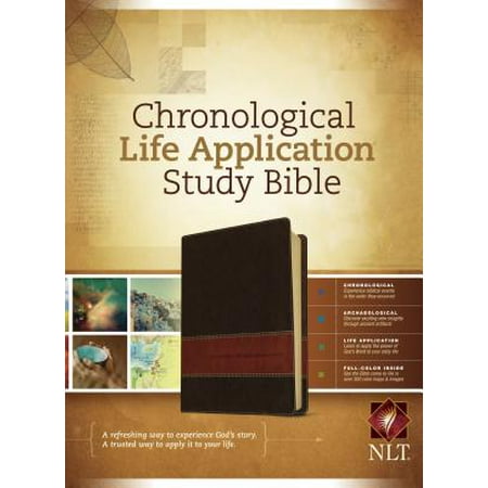 NLT Chronological Life Application Study Bible, TuTone (LeatherLike, (Best Chronological Bible App)