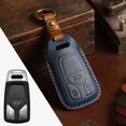 thumbnail image 1 of Car Key Fob Cover Case Protector For Audi Car Key Fob Cover Crazy Horse Leather Gift Accessories, 1 of 23