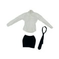 thumbnail image 4 of Camisa de moda 1/6 de 3 piezas con y falda corta, disfraz de ropa en miniatura para figuras de acción femeninas de 12 pulgadas, accesorios de, 4 of 9