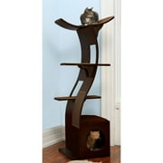 The Refined Feline, Lotus Cat Tower, Espresso