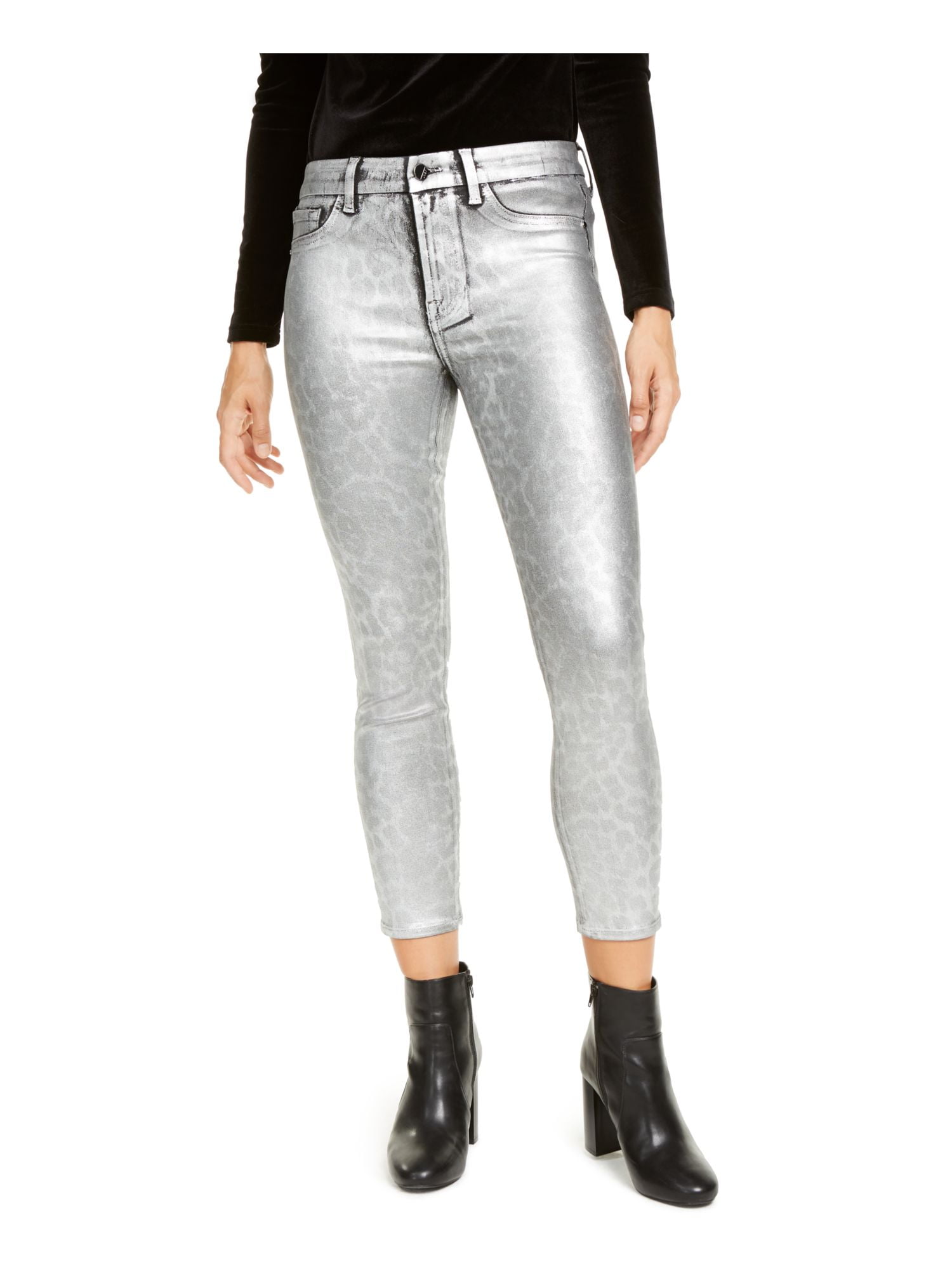 Silver Straight leg Jeans Size 