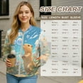 thumbnail image 7 of DISNIMO Capybara Floral Printed Sweatshirts for Women Zip Up Jackets Long Sleeve Outwear Fall Winter Clothes, 4XL, 7 of 7