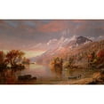 thumbnail image 2 of Jasper Francis Cropsey 14x11 Gold Ornate Wood Frame and Double Matted Museum Art Print Titled - Lake&nbsp;George (ca.&nbsp;1860-70), 2 of 4