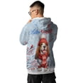 thumbnail image 5 of Hello Winter Basset Hound Smiling in Red Scarf Hat Welcome Christmas All Over Print 3D Hoodie Unisex Merch Hoodies Bassets Dog Breed Lovers Gifts Idea - 00017, 5 of 6