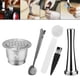thumbnail image 4 of Vaina de cápsulas reutilizables Kit de cápsulas de cápsulas de reutilizables, grado alimenticio lavable, con tapa Espresso DIY Coffee 304 Acero inoxidable para de Multi plata Magideal Vaina de cápsulas reutilizables, 4 of 7
