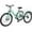 Cyan, variant on Lilypelle Adult Mountain Tricycle, 7 Speed Three Wheel Bike, 24/26/27.5 Inch Adults Trikes for Seniors with Shopping Basket, Exercise Men's Women's Tricycles
