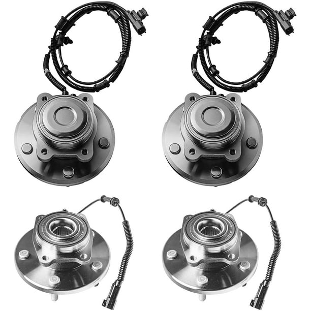 Detroit Axle Front Rear Wheel Hub Bearings Replacement for Chrysler