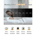 thumbnail image 5 of Teal Botanical Blackout Curtains 45 Inches Long, Spring Weeping Eucalyptus Leaves Thermal Insulated Black Out Curtains, Small Darkening Window Curtain Drapes for Cafe Bedroom 42"x45" 2 Panels, 5 of 8