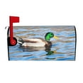 thumbnail image 2 of Lsque Mallard Duck Swimming In A River Mailbox Cover Standard Size ,Magnetic Mailbox Covers Post Wraps Letter Box Cover -21x18 in, 2 of 9